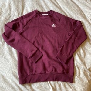 Adidas purple crewneck.